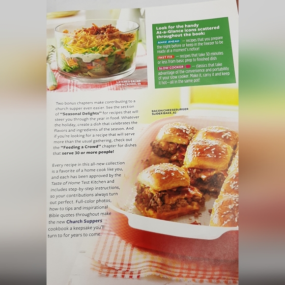 Taste of Home New Church Supper Cookbook Collection of Recipes for Get Togethers - Picture 5 of 11